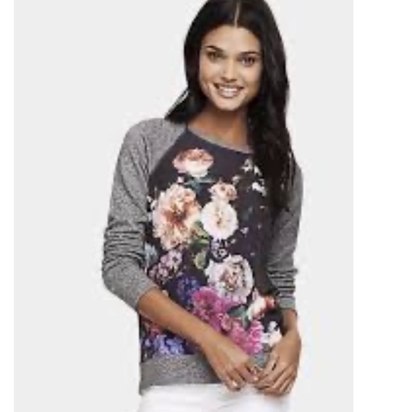 Express Tops - Express floral sweatshirt size xs